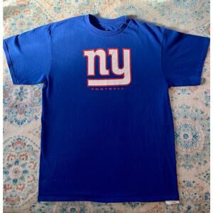 New York Giants Majestic 100% Cotton T-Shirt - Size Large